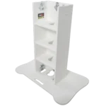 ProX Control Tower DJ podium dimensional diagram specifications measurements white finish
