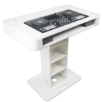 ProX Control Tower DJ Podium dimensional specifications diagram showing measurements and layout for Pioneer DDJ-REV7 XDJ-XZ FLX10 RANE Four