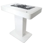 ProX Control Tower DJ Podium dimensional specifications diagram with measurements and layout for Pioneer DDJ-REV7 XDJ-XZ FLX10 RANE Four