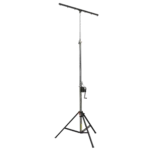 ProX 14 foot heavy-duty lighting crank stand with 220 lbs capacity and included 5 foot T-bar for truss lifting