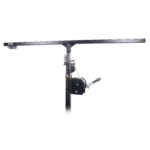 ProX 14-foot heavy-duty lighting crank stand with T-bar lifting truss equipment in professional venue setup