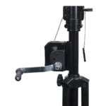 ProX crank stand supporting triangle truss segment with T-bar for stage lighting setup