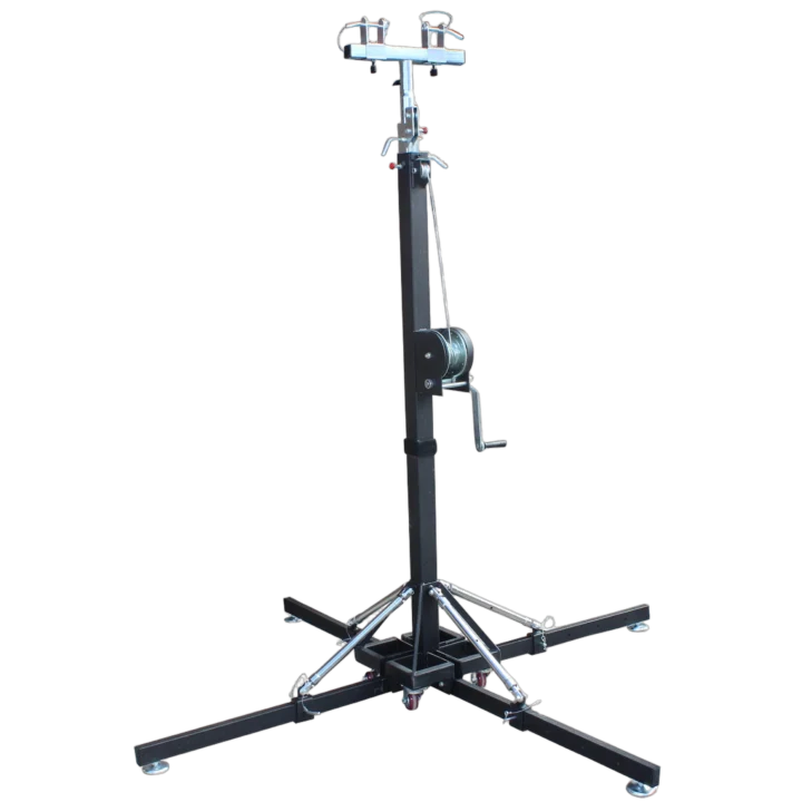 ProX 18 foot lighting crank truss stand with 330 lbs capacity and T-adapter mount