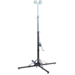 ProX 18 foot lighting crank truss stand with crank mechanism and T-adapter mount detail