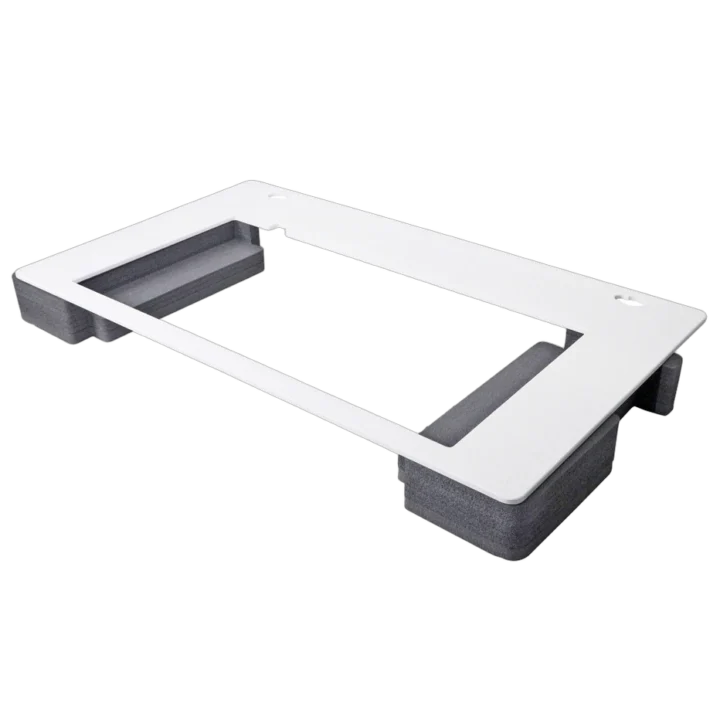 ProX replacement top face plate for DDJ1000 SRT DJ controller in white finish, front view