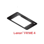 ProX replacement top face plate for Denon PRIME 4 DJ mixer in black finish, side view