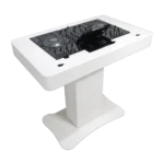 ProX white replacement top face plate for Denon PRIME 4 DJ control tower podium, side view