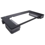 ProX replacement top face plate for Denon PRIME 4 DJ mixer with black finish and control tower mounting