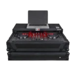 ProX ATA flight case for Denon SC Live 2 controller featuring integrated laptop shelf and RGB LED lighting