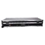 ProX XS-TMC1012WLT flight case dimensional diagram showing width depth height measurements for dual turntables and mixer