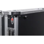 ProX XS-TMC1012WLT flight case dimensional diagram showing width depth height measurements for dual turntables and mixer setup