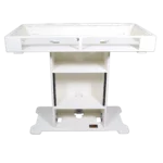 ProX DJ Control Tower white finish with integrated flight case storage for CDJ and mixer equipment