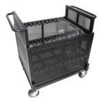 ProX dolly cart with heavy-duty wheels and base plate storage capacity detail