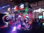 ProX double circle truss system with exhibition module stand framework and connection points