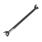 ProX 39-inch black dual-clamp cross support pole for LED ground support systems, front view