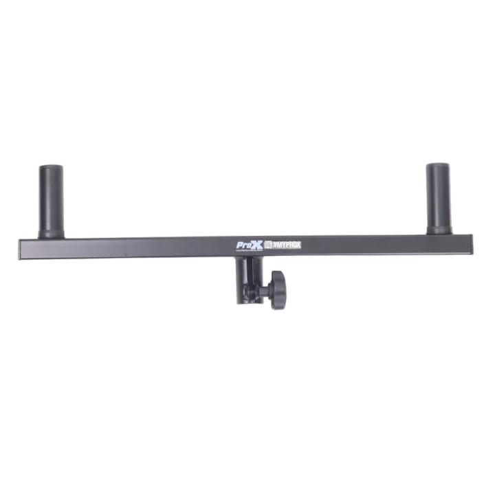 ProX dual speaker bracket pole mount system with adjustable mounting hardware for speaker stands