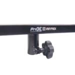 ProX dual speaker bracket pole mount showing adjustable mounting hardware and steel construction detail
