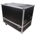 ProX universal dual speaker flight case dimensional specifications and measurements diagram