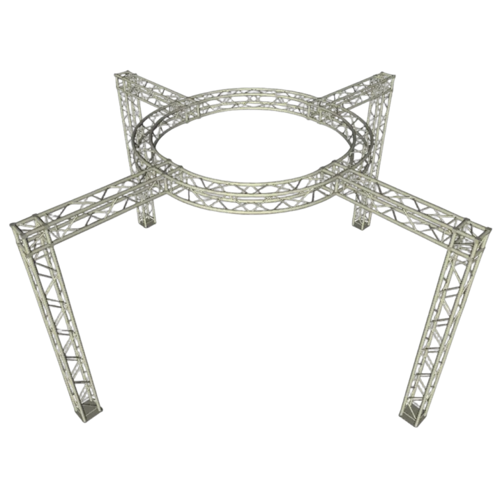 ProX exhibition module stand truss package with modular aluminum frame and connector hardware