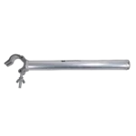 ProX 20 inch extension pole with single pro clamp mounting hardware detail view