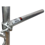 ProX 20 inch extension pole with single pro clamp for stage lighting fixtures front view