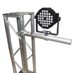 ProX 20 inch extension pole with single pro clamp rear panel showing mounting hardware and adjustment mechanisms