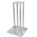 ProX F31 totem speaker stand with white scrim cover, base plate and mounting hardware