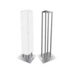 ProX F31 totem speaker stand package with white scrim covers installed in professional venue setup