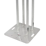 ProX F31 totem speaker stand package with white scrim cover, 12-inch top plate and 24-inch base plate