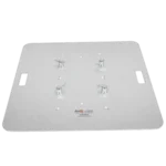 ProX F31 totem speaker stand package rear panel showing base plate and tube assembly configuration