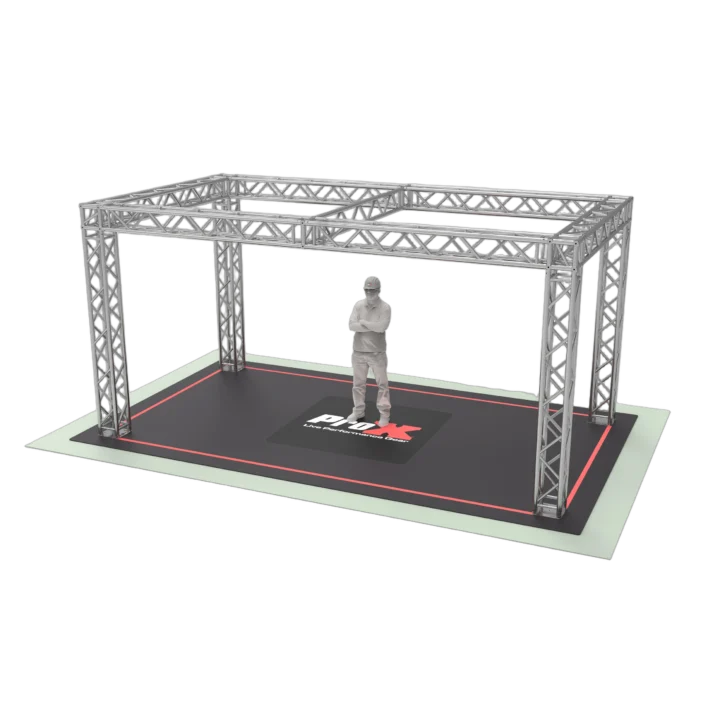 ProX F32 18x10x9 foot trade show display booth truss system with aluminum frame and modular construction
