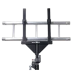 ProX F32 I-Beam truss mount bracket showing universal 35mm to 40mm pole adapter connection detail