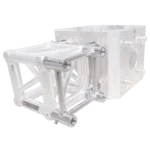 ProX F34 aluminum truss segment 0.34 feet length side profile showing connector points