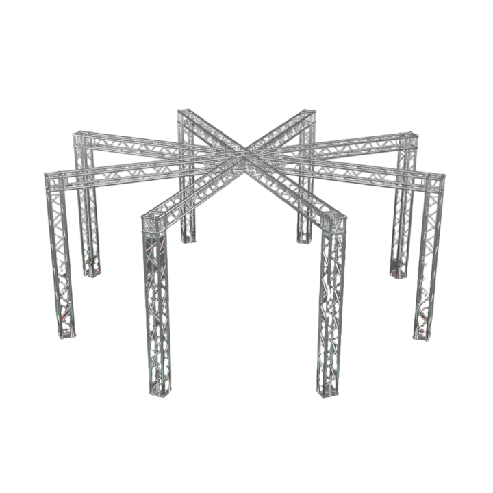 ProX F34 Spider 9x22 foot trade show display booth truss system front view
