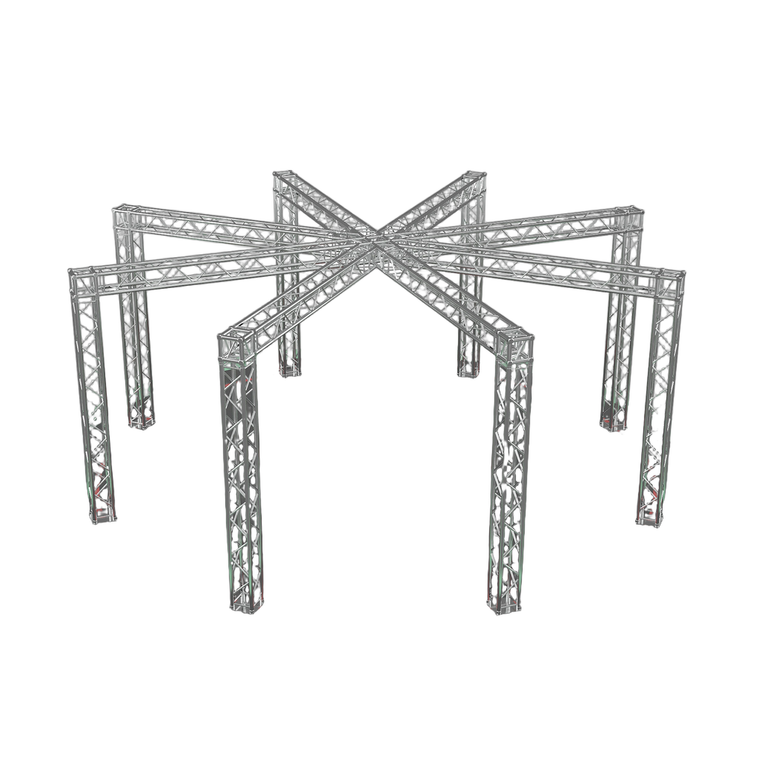 ProX F34 Spider Trade Show Display Booth Truss System ProX F34 Spider 9x22 foot trade show display booth truss system front view