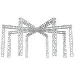 ProX F34 Spider truss system 9x22 ft trade show booth display with integrated lighting grid