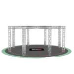ProX F34 Spider truss system 9x22 ft trade show booth display with integrated lighting rigging