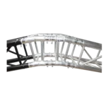 ProX F34 square truss 12 degree angle connector dimensional specifications and measurements diagram