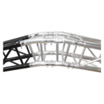 ProX F34 square truss 12 degree angle connector dimensional specifications and measurements diagram