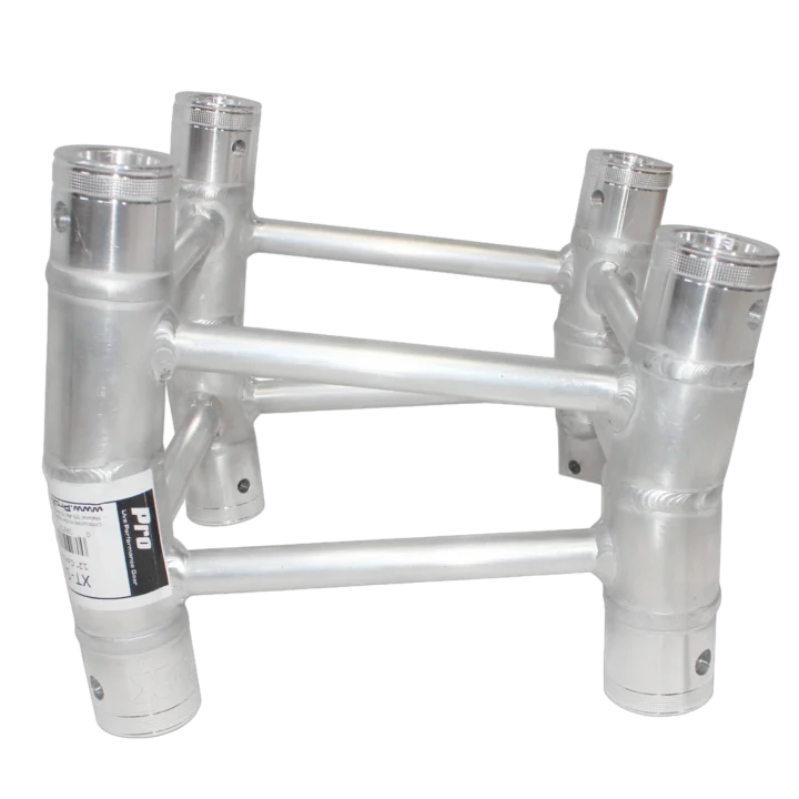 ProX 12 degree F34 square truss angle connector with 2mm wall thickness, front view