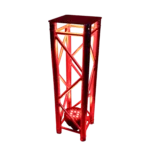 ProX F34 square truss segment 3.28 feet with 2mm wall thickness shown from side angle