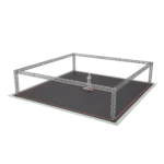 ProX F34 40x20x9 foot trade show display booth truss system with aluminum frame and modular construction