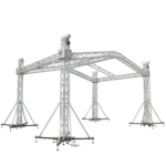 ProX F34 square truss 12 degree angle connector dimensional specifications and measurements diagram