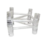 ProX 7 Degree F34 square truss angle connector with 2mm wall thickness, rear panel view showing connection points
