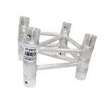 ProX 7 degree F34 square truss angle connector with 2mm wall thickness, side profile view
