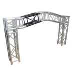 ProX F34 square truss 12 degree angle connector dimensional specifications diagram with measurements