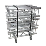 ProX F34 truss dolly cart with bolt connector hardware and transport wheels for F34 F33 truss segments