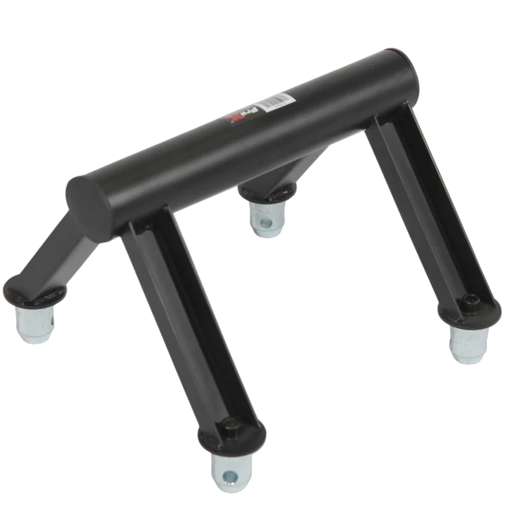 ProX F34 portable truss floor stand with 50mm mounting tube, front angle view