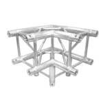 ProX F34 square truss junction corner block 3 way 90 degree connector front view