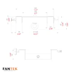 ProX FANTEK replacement line array adapter with hanging eye hook ring mounted on lifting tower